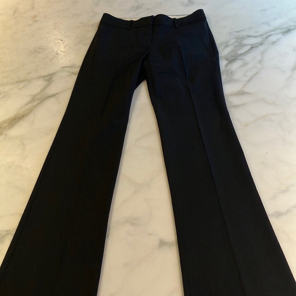 Black Wool Trouser Pants by Theory